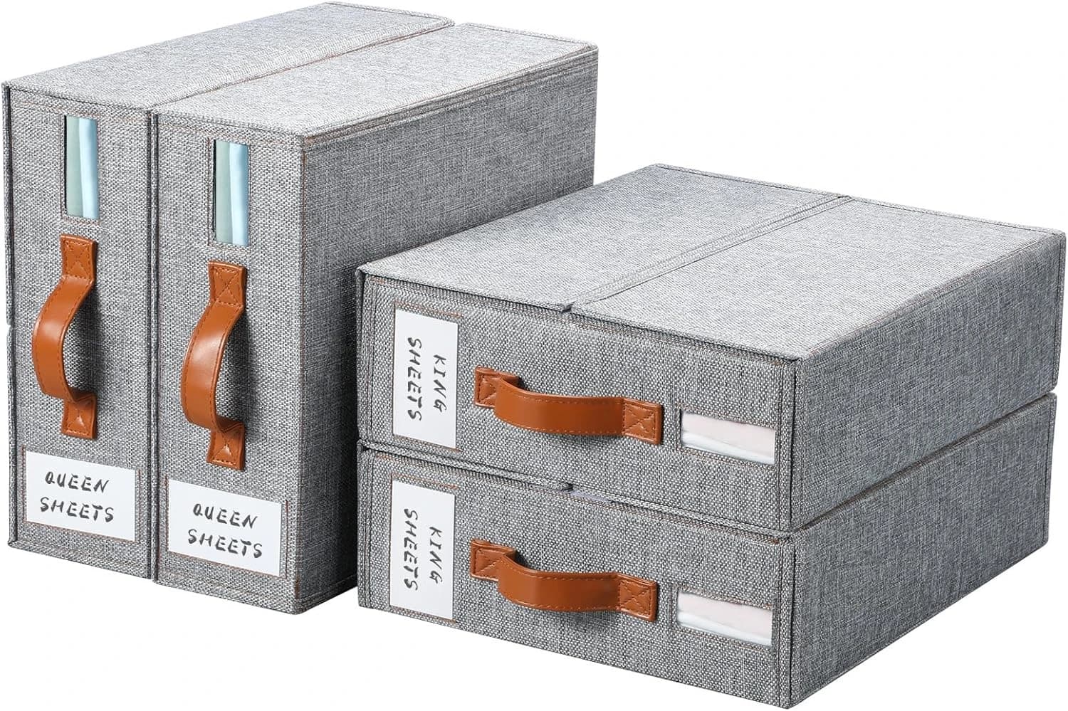Yecaye 4 Pack Bed Sheet Organizer