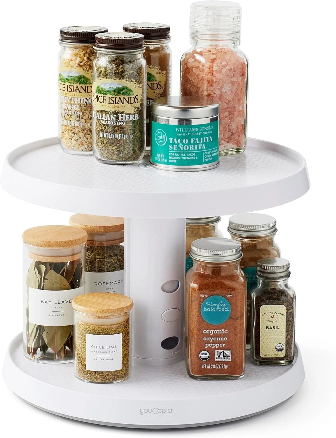 YouCopia Crazy Susan Two-Tier Turntable